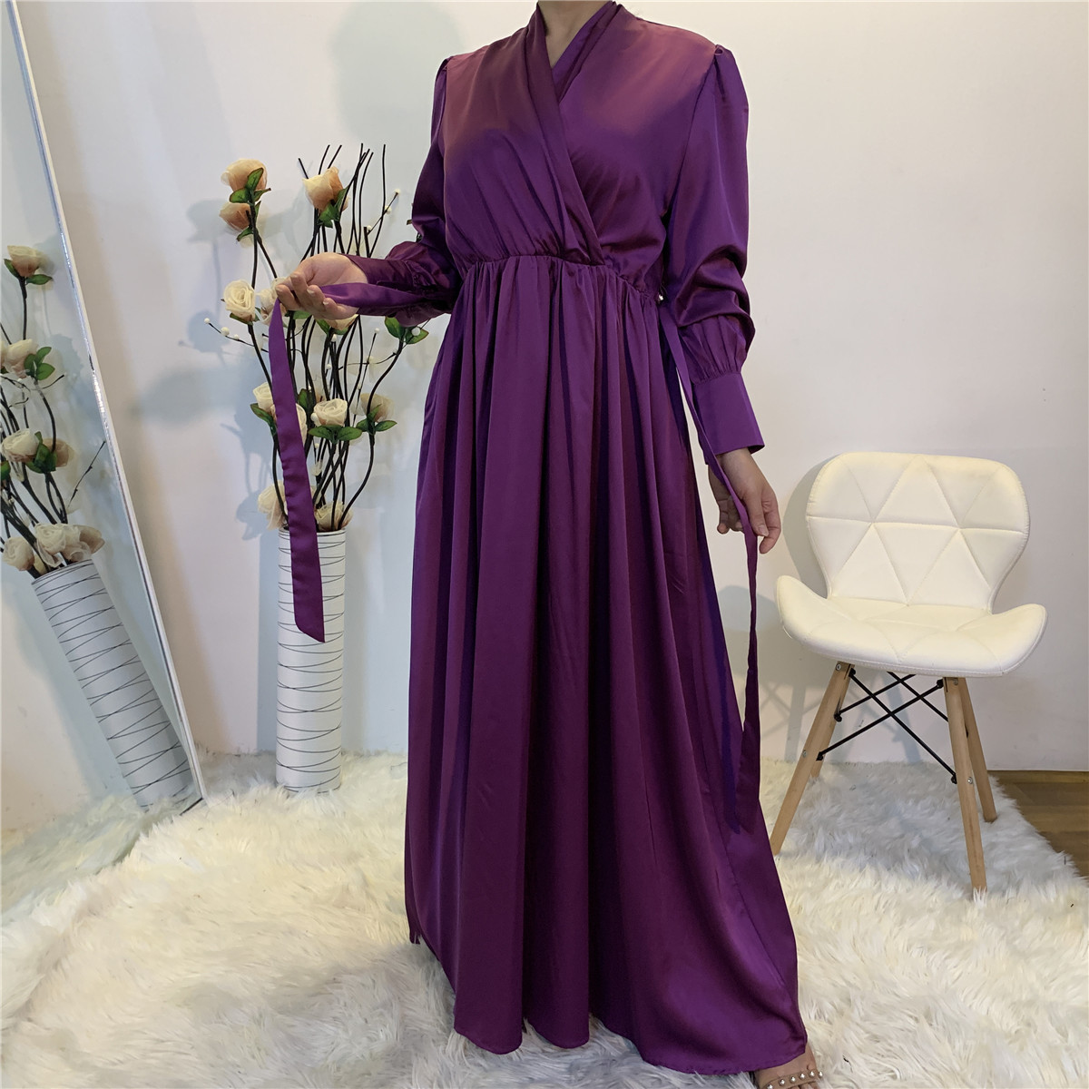 Ramadan Muslim Abaya Dress Women Satin Robe Hijab Dresses Jilbab Turkey Islamic Vestido Kimono Moroccan Kaftan Arabic Elbise
Ramadan Muslim Abaya Dress Women Satin Robe Hijab Dresses Jilbab Turkey Islamic Vestido Kimono Moroccan Kaftan Arabic Elbise