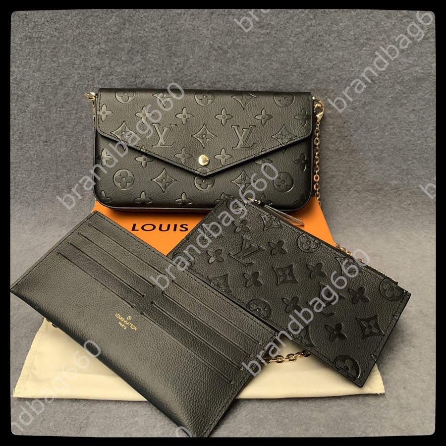 Favorite multi pochette felicie women handbag black embossed Relief leather shoulder bag crossbody 3 pcs purses bags GGLVLOUIS
VITTONYSL
VUTTON, Pink embossing
Favorite multi pochette felicie women handbag black embossed Relief leather shoulder bag crossbody 3 pcs purses bags GGLVLOUIS
VITTONYSL
VUTTON, Pink embossing