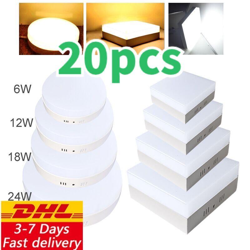 Surface Mounted LED Panel Downlight Light 6W 12W 18W 24W Indoor Ceiling Lamp AC110V 220V Kitchen Bathroom DHL Free Lights
Surface Mounted LED Panel Downlight Light 6W 12W 18W 24W Indoor Ceiling Lamp AC110V 220V Kitchen Bathroom DHL Free Lights