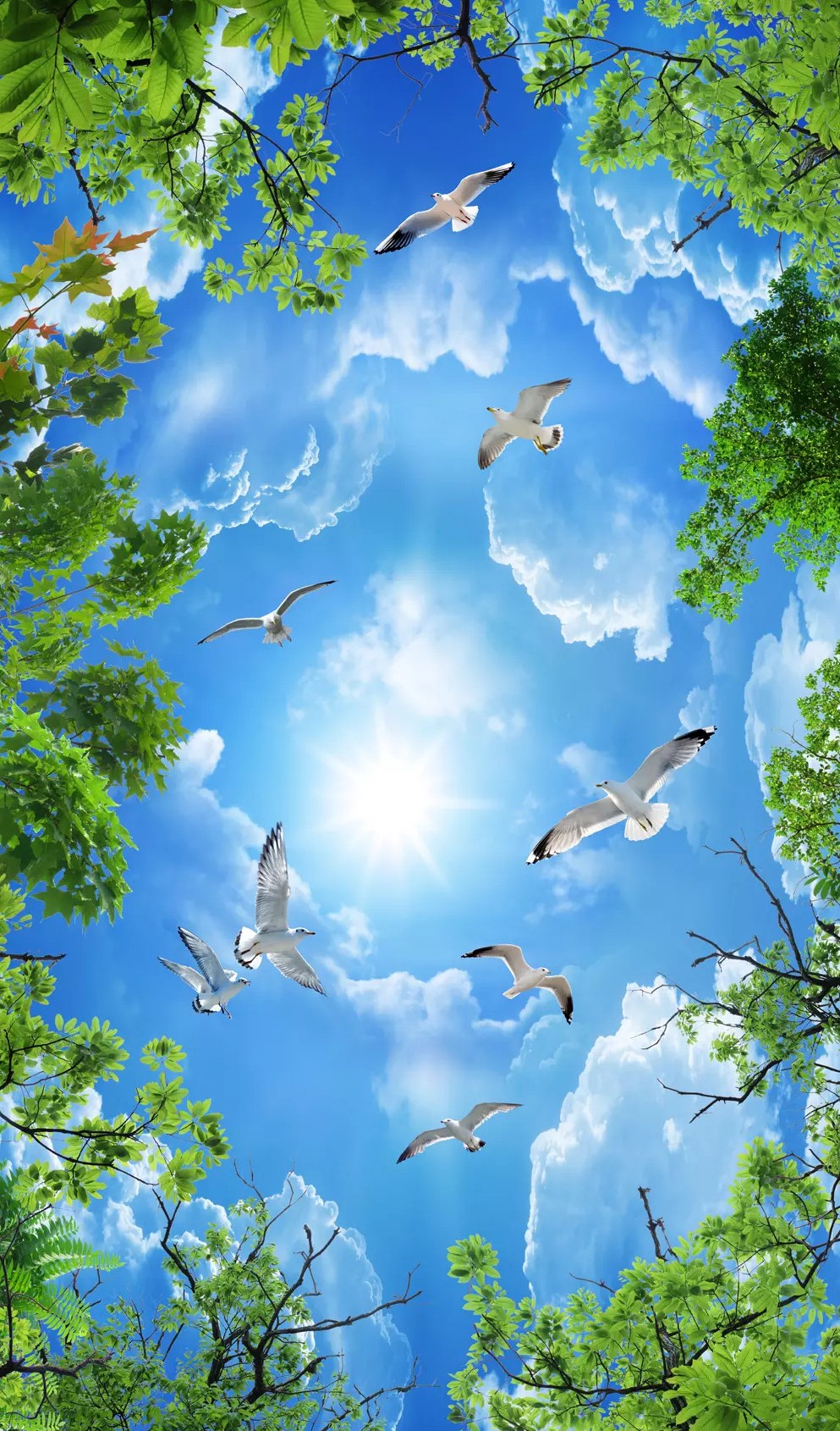 Photo wallpaper 3d photo mural white European embossed simulation plaster ceiling background papel de pared 3d ceiling
