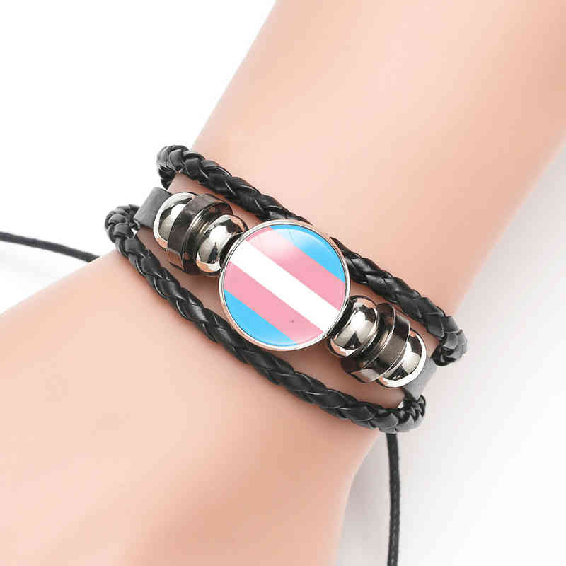 Lgbt Pride Apparel Rainbow Bracelet Bisexual Pansexual Charms Gifts Accessories Men Couple Gay Lesbian Friendship Unisex Jewelry