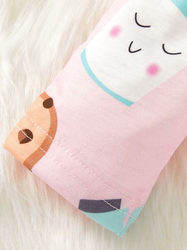 Baby Milk & Cookies Print Bodysuit & Pants SHE