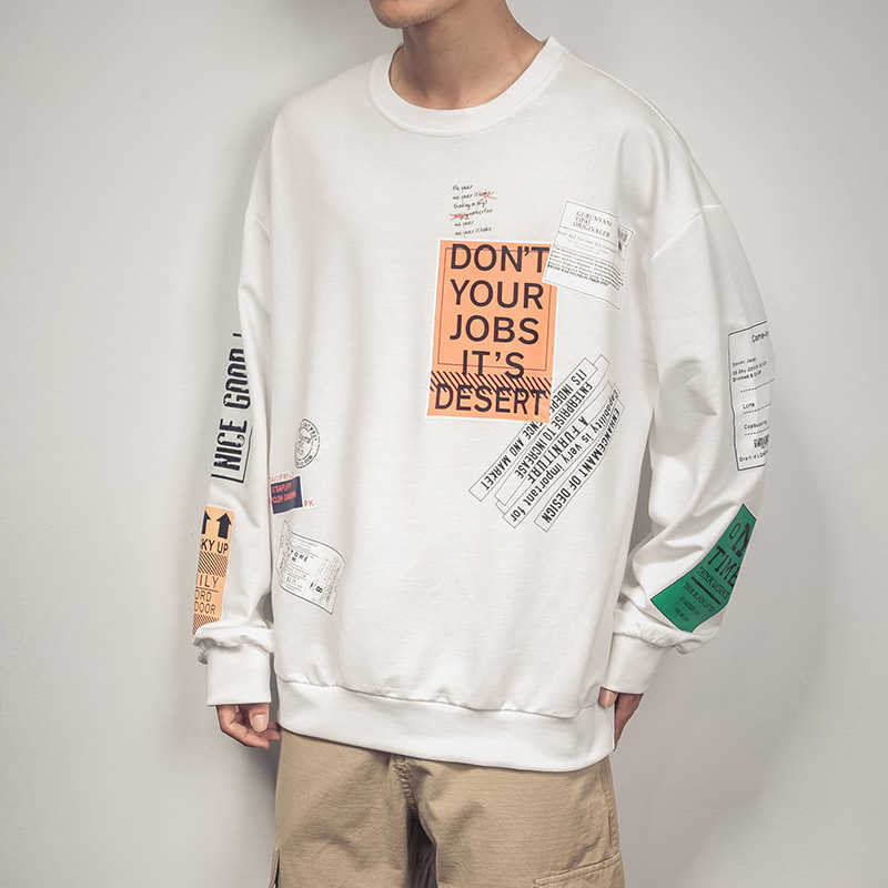 LIFENWENNA Autumn Printed Hoodies Men Letter Pullover Sweatshirts Hoodies Mens Harajuku Hip Hop Hipster Streetwear Hoodie Tops 210528