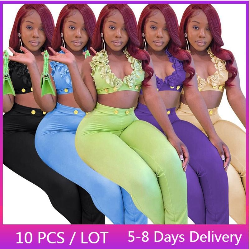 Women's Two Piece Pants Wholesale Items Sexy Set Women Flowers Backless Crop Top And Slit Flare Elegant 2 Sets Womens Outfits, White
Women's Two Piece Pants Wholesale Items Sexy Set Women Flowers Backless Crop Top And Slit Flare Elegant 2 Sets Womens Outfits, White