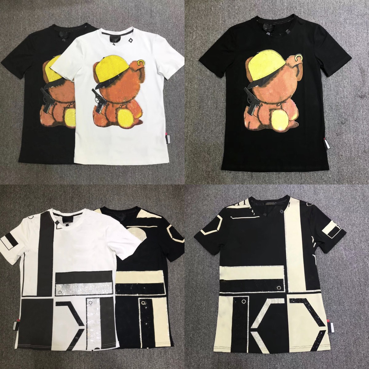 Designer Men's T-Shirts summer round neck luxury skull diamond brand high-quality pure cotton breathable and quick-drying Asian size M/3XL, White;black
Designer Men's T-Shirts summer round neck luxury skull diamond brand high-quality pure cotton breathable and quick-drying Asian size M/3XL, White;black