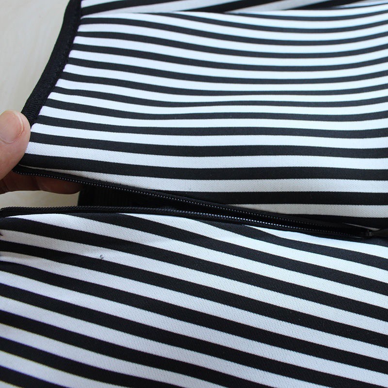 Arrival Spring Autumn Korea Fashion Women High Waist Striped A-line Skirts Quality Space Cotton Casual Long Skirt V198 210512