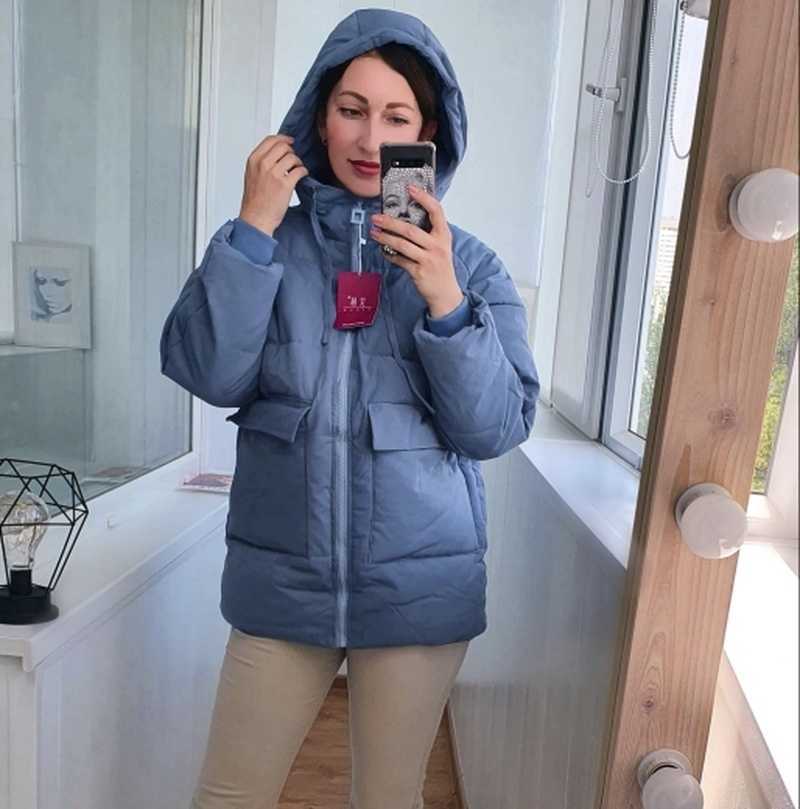 Broken Code Clearance Network Kapok Yi Female Long Mian Bao Fu Winter Cotton Loose Coat 211013