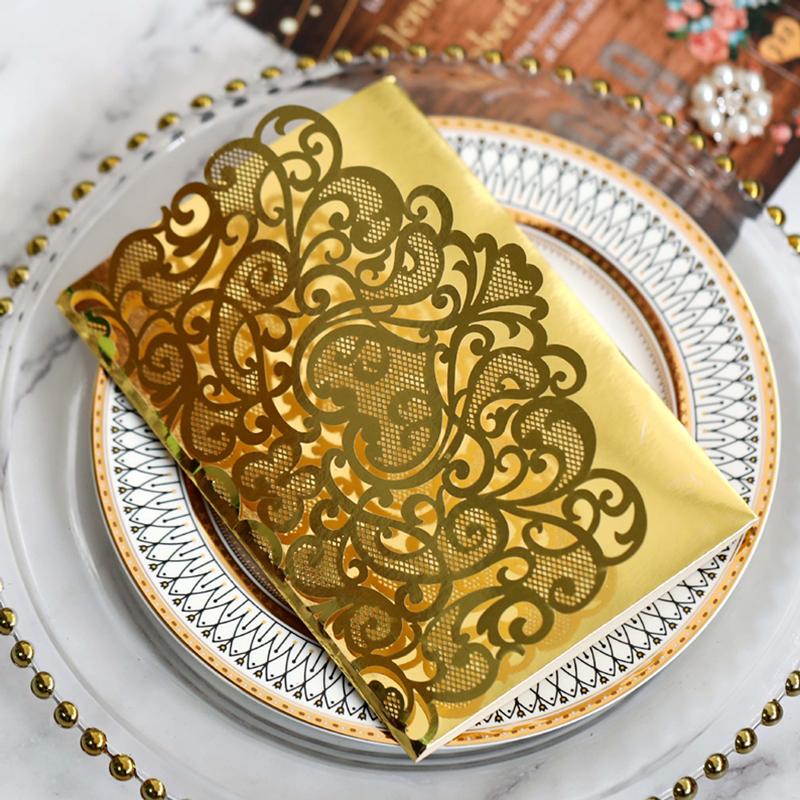 2021 Wedding Invitation Cards Laser Hollow Out Bride And Bridegroom Reflective Gold Invitations For Wedding Engagement By DHL Hot Selling
