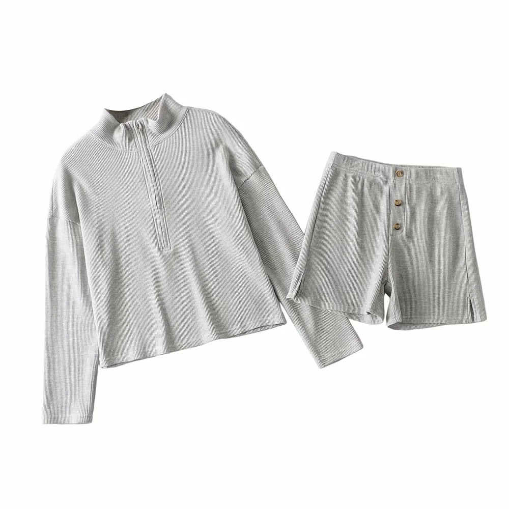 Long Sleeve V Neck Sweatershirt Top Women Set Sport Suit Loose Zip Up Outwear Spring Fall Warm 210517, Black
Long Sleeve V Neck Sweatershirt Top Women Set Sport Suit Loose Zip Up Outwear Spring Fall Warm 210517, Black