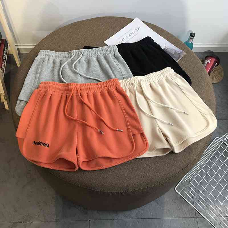 Summer new slim wide leg shorts women's high waist loose sports leisure Yoga Hot Pants home pants pajamas fashion