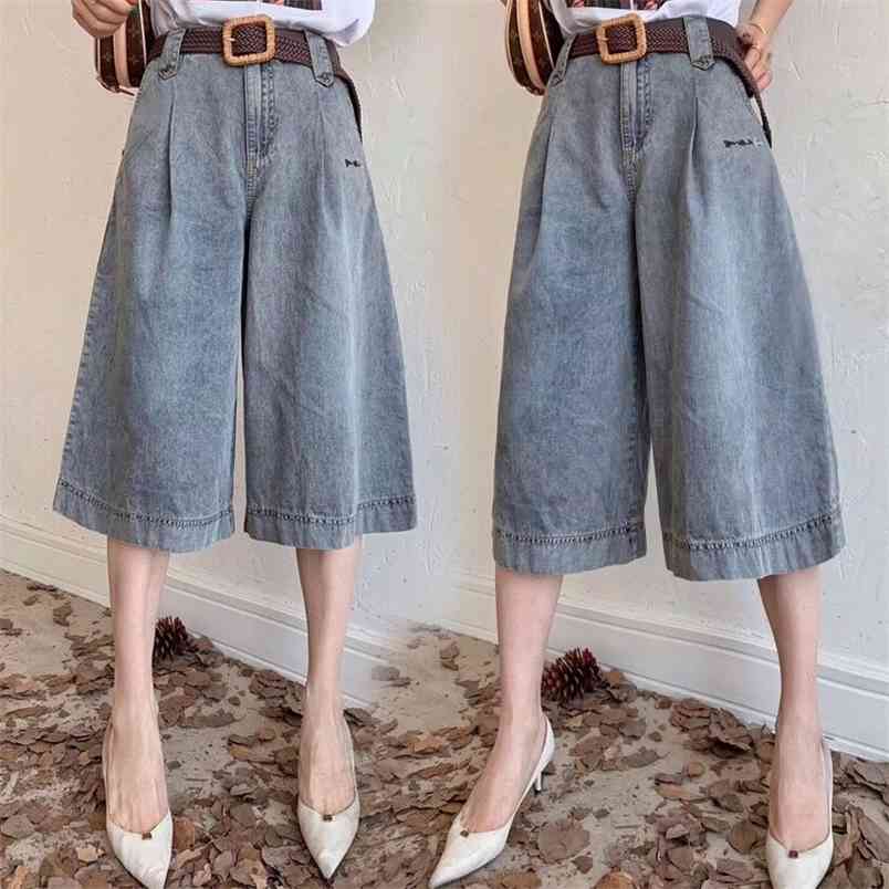 High waist jeans summer Korean loose straight thin section cropped shorts wide leg women 210708, A pair of jeans
High waist jeans summer Korean loose straight thin section cropped shorts wide leg women 210708, A pair of jeans