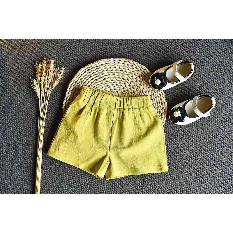 Girls' Clothes Set Summer Flying Sleeve Love Bowknot Patchwork Top + Pure Color Shorts 2PCS Baby Girls Casual 210515