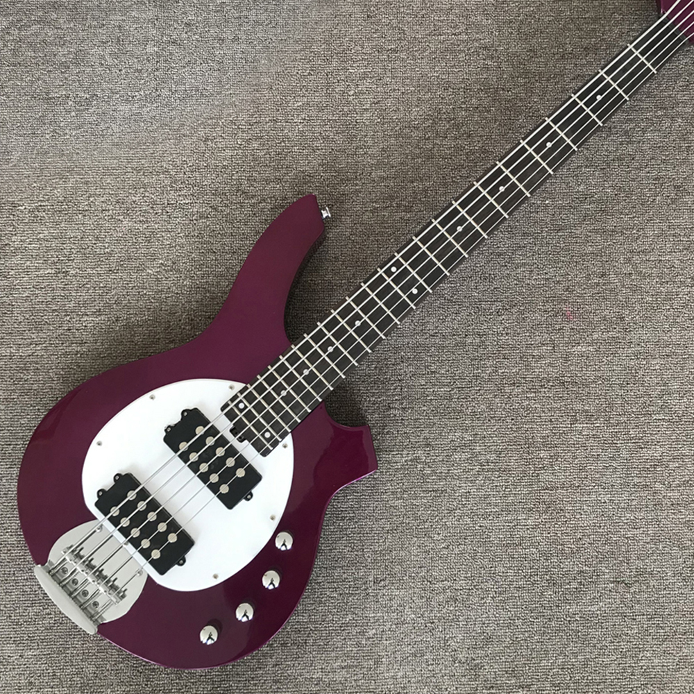 5 Strings Purple Electric Bass Guitar with Active Pickups,24 Frets,Rosewood Fretboard,Can be Customized
5 Strings Purple Electric Bass Guitar with Active Pickups,24 Frets,Rosewood Fretboard,Can be Customized