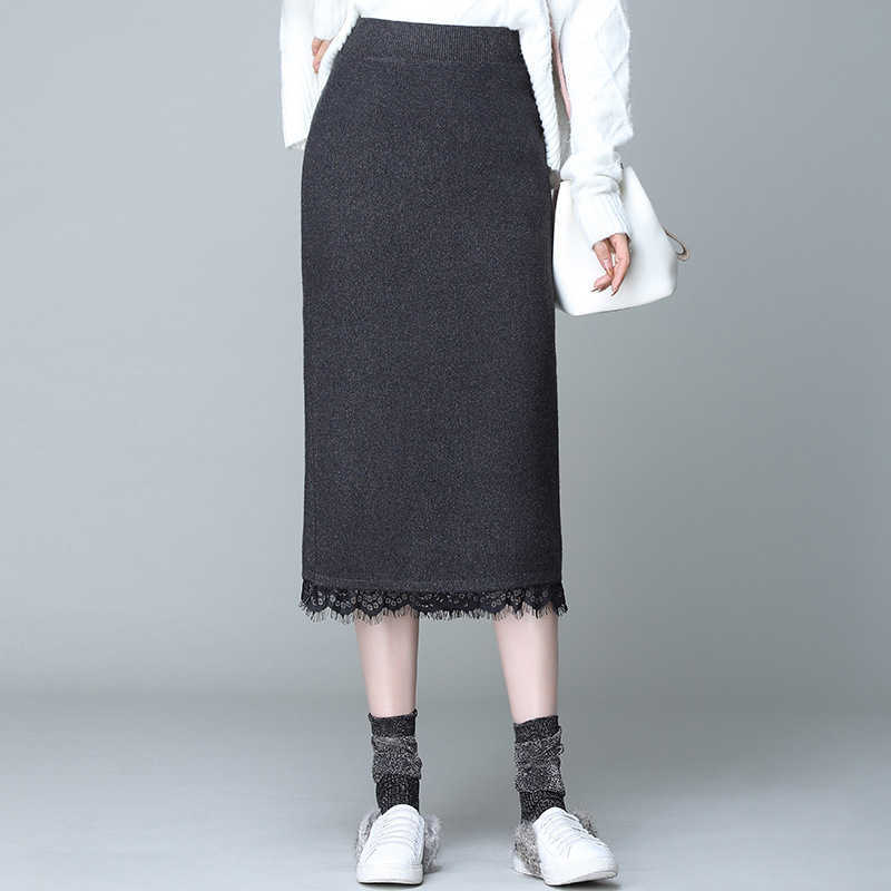 Autumn and Winter Fashion Lace Skirt Elegant Mid-length Slim High Waist Bag Hip Quality 210527
Autumn and Winter Fashion Lace Skirt Elegant Mid-length Slim High Waist Bag Hip Quality 210527