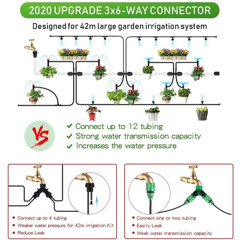 Watering Equipments Mini Drip Irrigation Kit Garden System Misting Cooling For GreenhouseLawn With Adjustable Sprinkler5344410