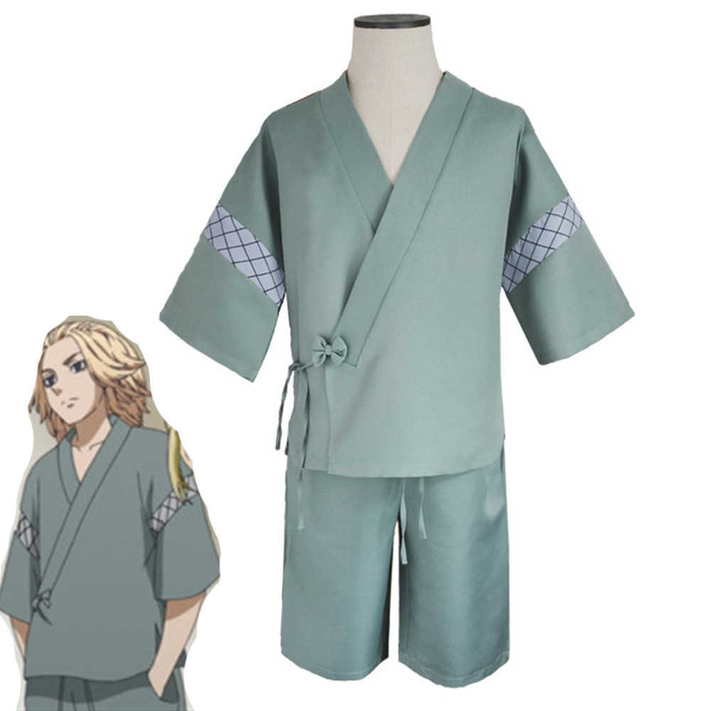 Anime Tokyo Revengers Sano Manjiro Cosplay Costume Unisex Manji Gang Mikey Jacket Cloak Pants Halloween Party Y0913