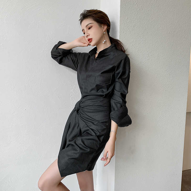 chic Women's dresses elegant slim waist OL dress Spring summer french romantic dress 210702