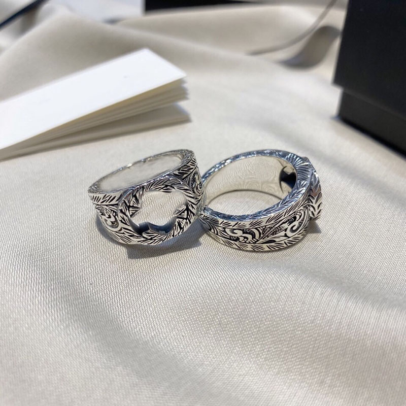925 Sterling Sier G Carved Ring Men And Women Couple Luxury Brand Ring Retro Trend Fashion Charm Exquisite Party Jewelry Gift
925 Sterling Sier G Carved Ring Men And Women Couple Luxury Brand Ring Retro Trend Fashion Charm Exquisite Party Jewelry Gift