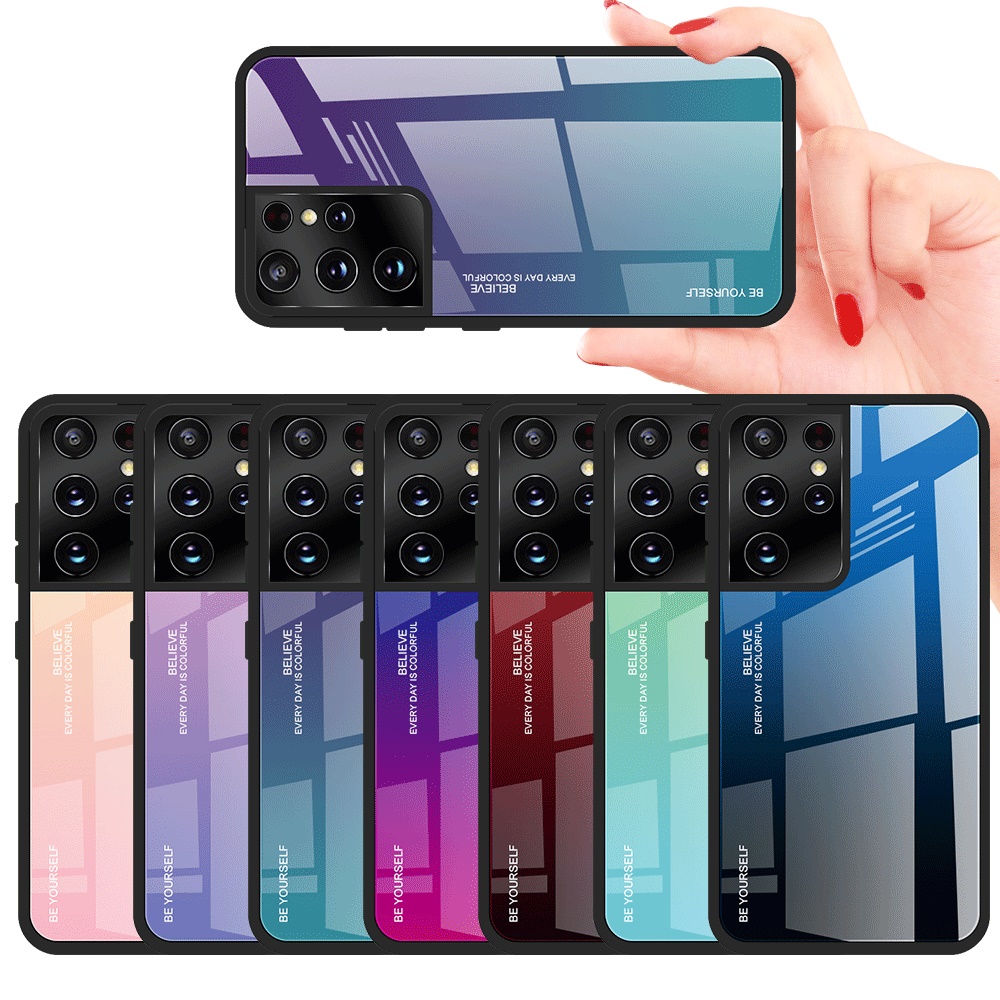 Anti-Scratch Gradient Glossy Tempered Glass Cases For Samsung Galaxy S21 Ultra Note 20 S20 FE 5G S10 Plus Note10 A71 A51 A72 A52
Anti-Scratch Gradient Glossy Tempered Glass Cases For Samsung Galaxy S21 Ultra Note 20 S20 FE 5G S10 Plus Note10 A71 A51 A72 A52