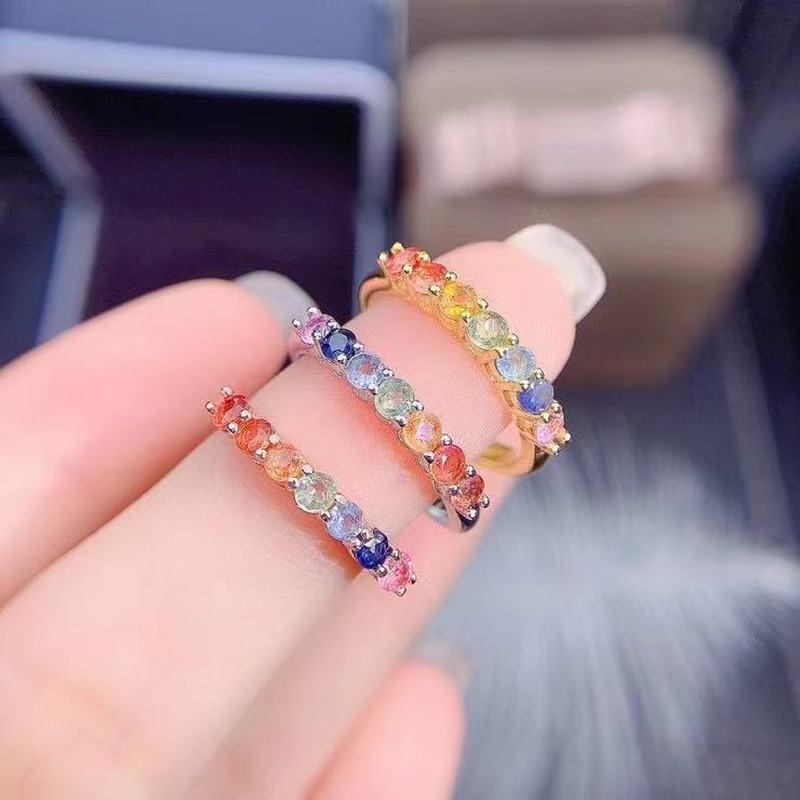 Cluster Rings Classic 925 Silver Sapphire Engagement Ring For Woman 3mm*3mm Natural Sterling Jewelry, Golden;silver
Cluster Rings Classic 925 Silver Sapphire Engagement Ring For Woman 3mm*3mm Natural Sterling Jewelry, Golden;silver