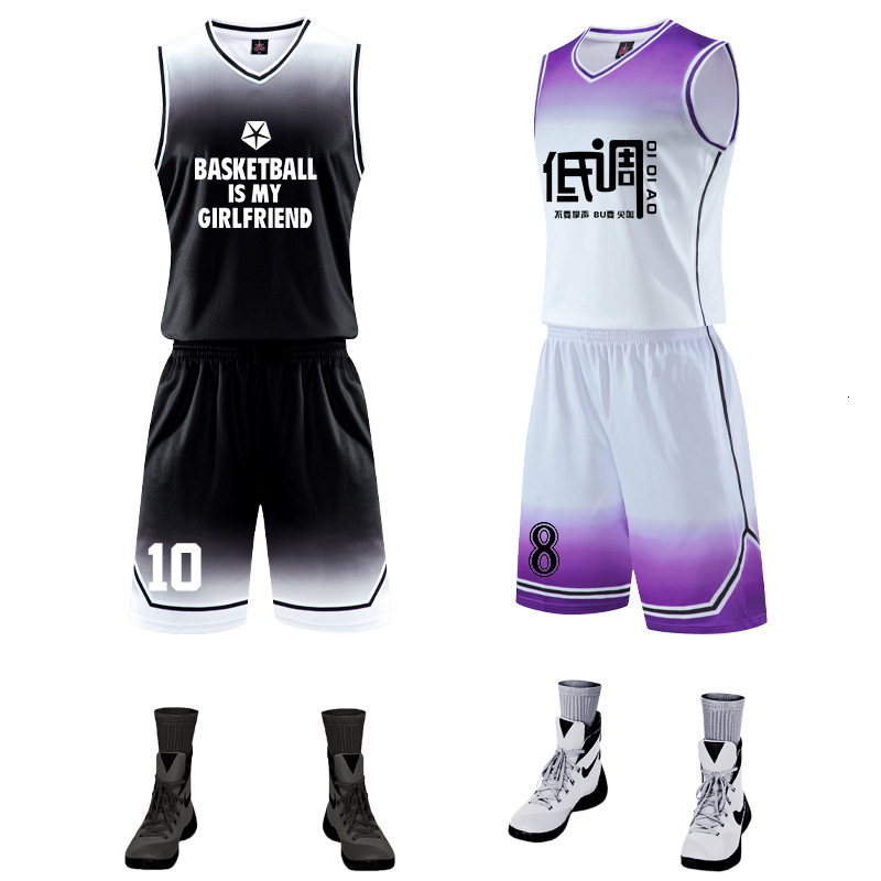 tracksuit sport suit basketball men's competition vest children's training student trend jersey women, Gray
tracksuit sport suit basketball men's competition vest children's training student trend jersey women, Gray