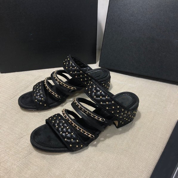 Suede knitting women sandals round toe stilettlo high heel summer sandal slipper with beading and chain luxury party shoes, Black
Suede knitting women sandals round toe stilettlo high heel summer sandal slipper with beading and chain luxury party shoes, Black