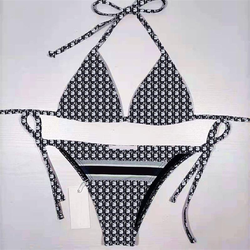 Full Letters Printed Bikini Sets Sexy Women Swimwear Designer Split Swimsuit Elastic Soft Swimming Suit For Holiday
Full Letters Printed Bikini Sets Sexy Women Swimwear Designer Split Swimsuit Elastic Soft Swimming Suit For Holiday