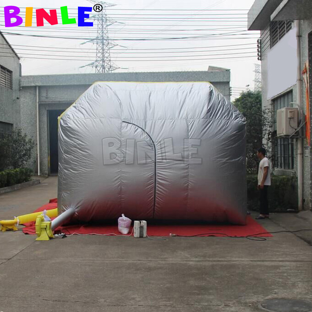 Full set 8x4x3m grey/white/blue/Yellow/purple Inflatable Spray Paint Baking Booth Giant Car Painting room Cabin tent for sale