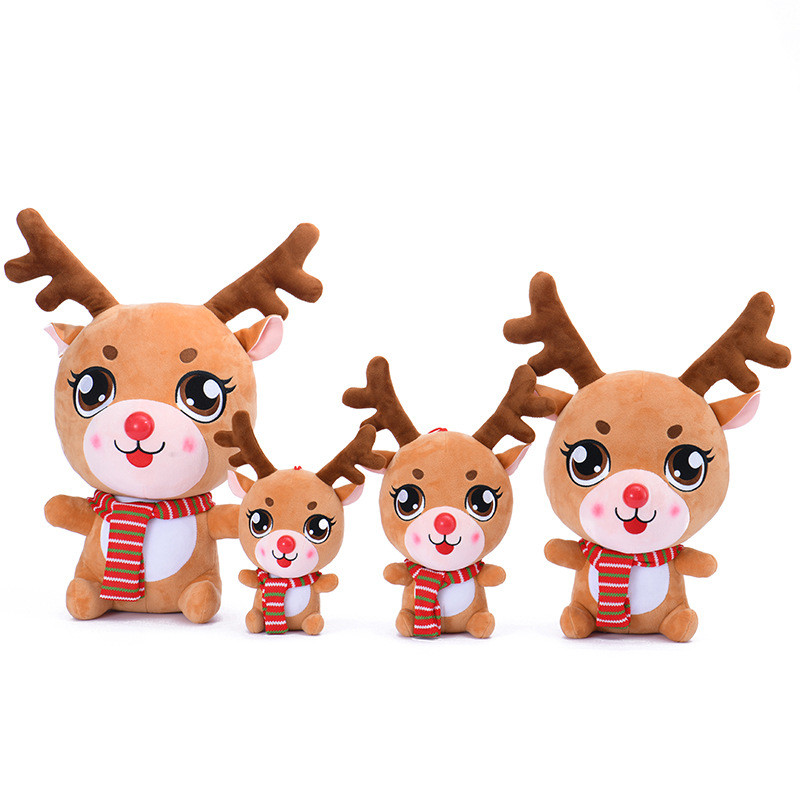 Christmas Decoration Cartoon Sit Deer With Scarf Plush Elk Stuff Doll Xmas Toy Cute Home Decor Gift Ornament, Brown
Christmas Decoration Cartoon Sit Deer With Scarf Plush Elk Stuff Doll Xmas Toy Cute Home Decor Gift Ornament, Brown