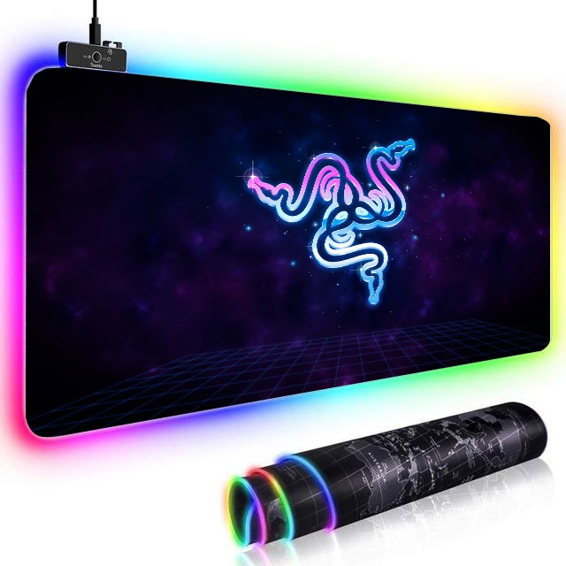 Large RGB Mouse Pad xxl Gaming Mousepad LED Mause Pad Gamer Copy Razer Mouse Carpet Big keyboard mouse pad Mat with Backlit gift
