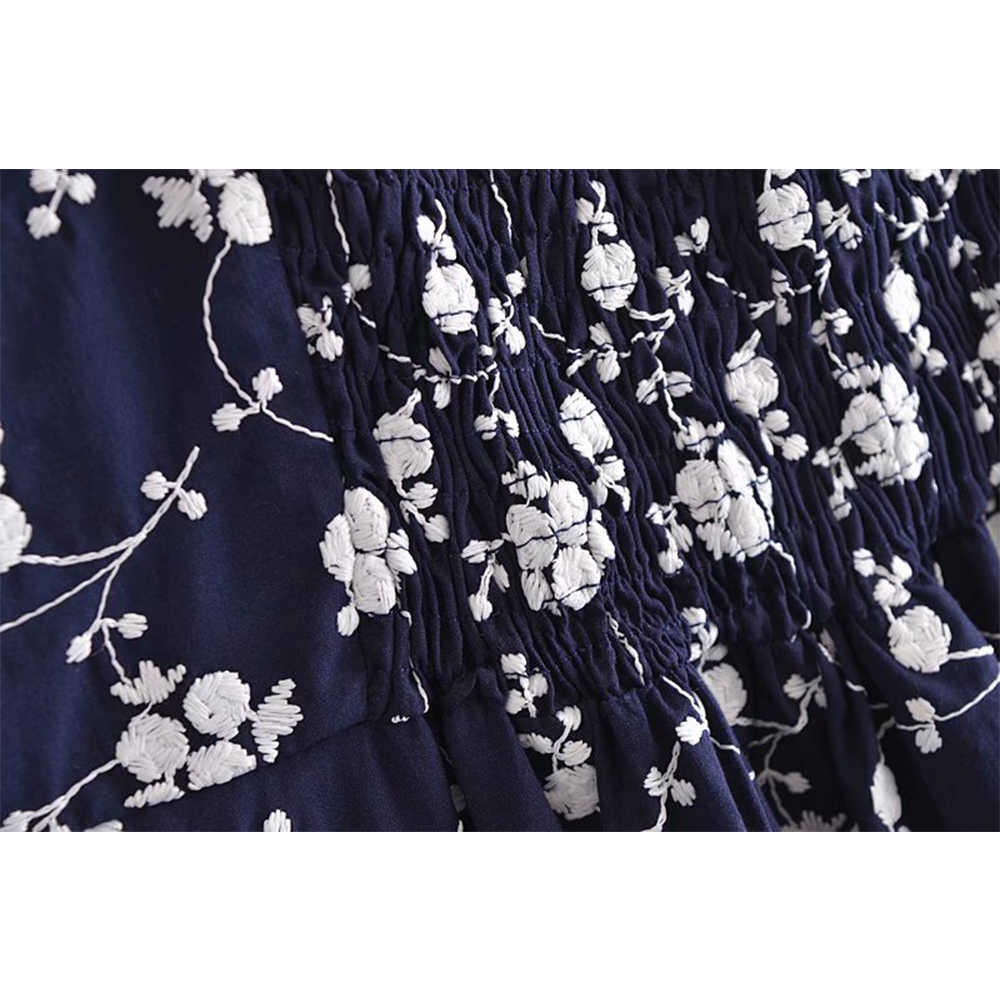 Summer Women Embroidery Suspender Dress elegant Casual Fashion Chic Lady Straps Woman Long Sling Dress 210709