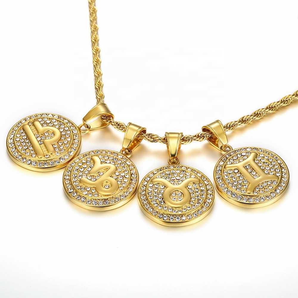 2022 new Hiphop Full CZ Diamond Pendant Necklace Fashion Crystal Zircon Round Zodiac Pendant Necklace, Black
2022 new Hiphop Full CZ Diamond Pendant Necklace Fashion Crystal Zircon Round Zodiac Pendant Necklace, Black