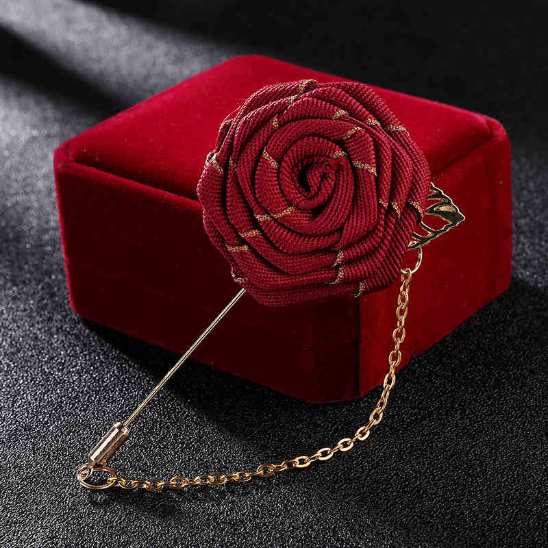 Brooch Suit Host Male and Female Collar Pin Versatile Rose Best Man Wedding Bridegroom Men's