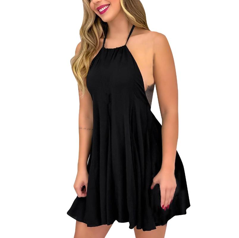 Casual Dresses 2021 Summer Sexy Women Sleeveless Backless A-Line Patchwork Design Solid Color Slim Mini Dress Camisole Ladys Close Your Wais, Black
Casual Dresses 2021 Summer Sexy Women Sleeveless Backless A-Line Patchwork Design Solid Color Slim Mini Dress Camisole Ladys Close Your Wais, Black