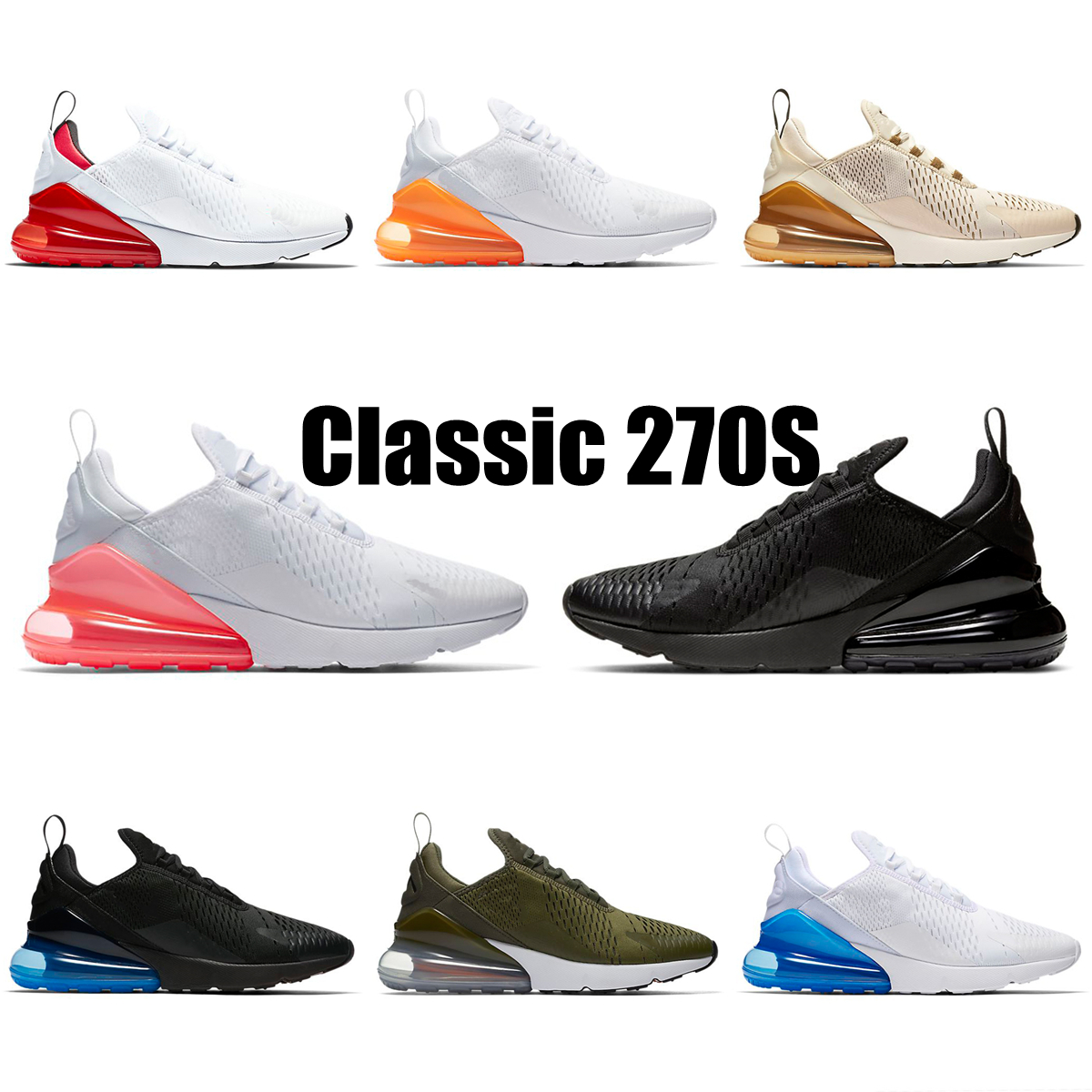 Discount Classic High Quality 270 Sneakers Mens Sports Running Shoes Rainbow Heel Trainer Road Star Platinum Jade Bred Women Runner Sneaker, 11
Discount Classic High Quality 270 Sneakers Mens Sports Running Shoes Rainbow Heel Trainer Road Star Platinum Jade Bred Women Runner Sneaker, 11