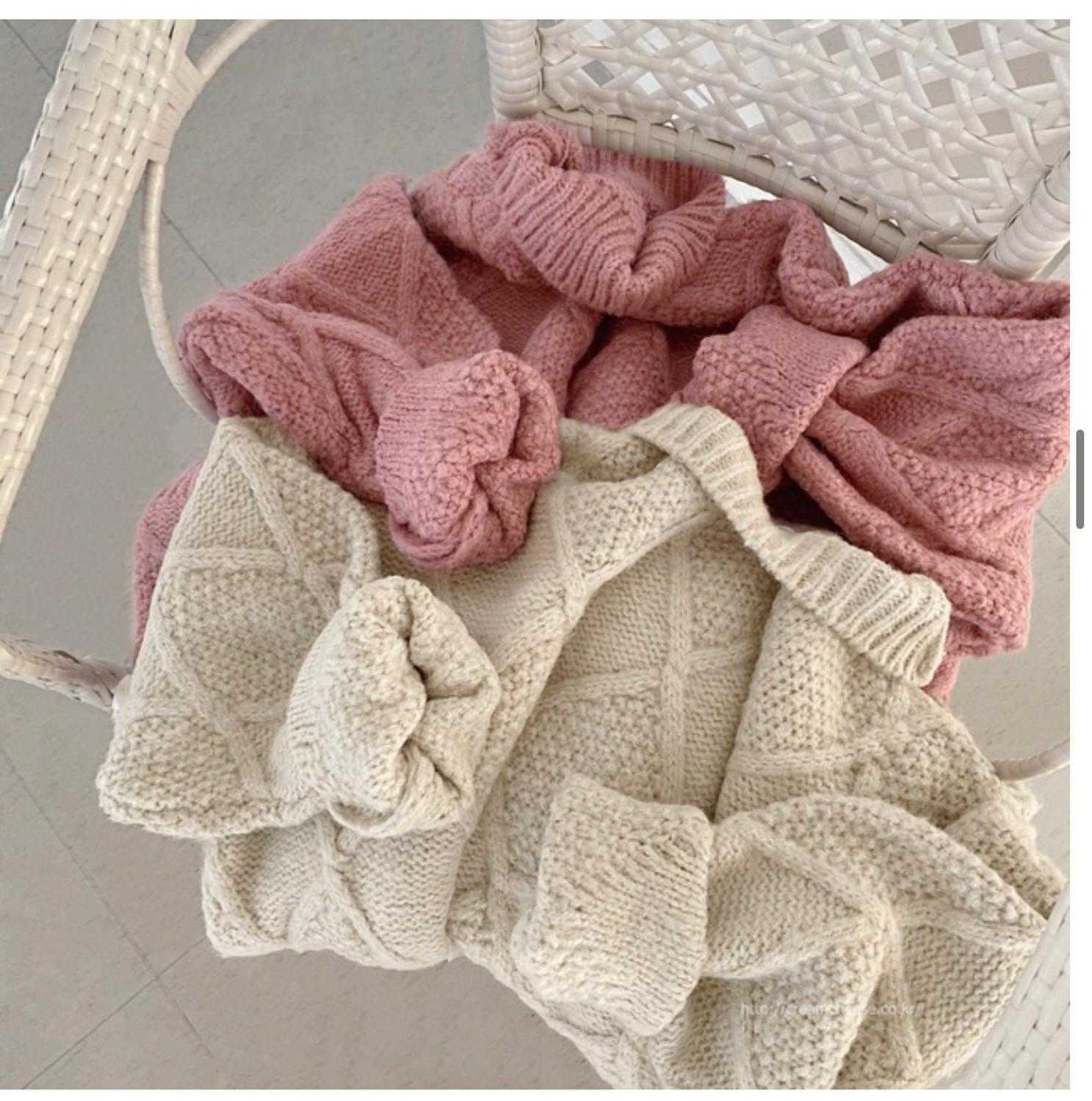 Qooth CHIC Winter Spring Women Casual Sweater Full Sleeve Pullovers Twisted Knitted Loose Midi Length Jumper QT276 210609