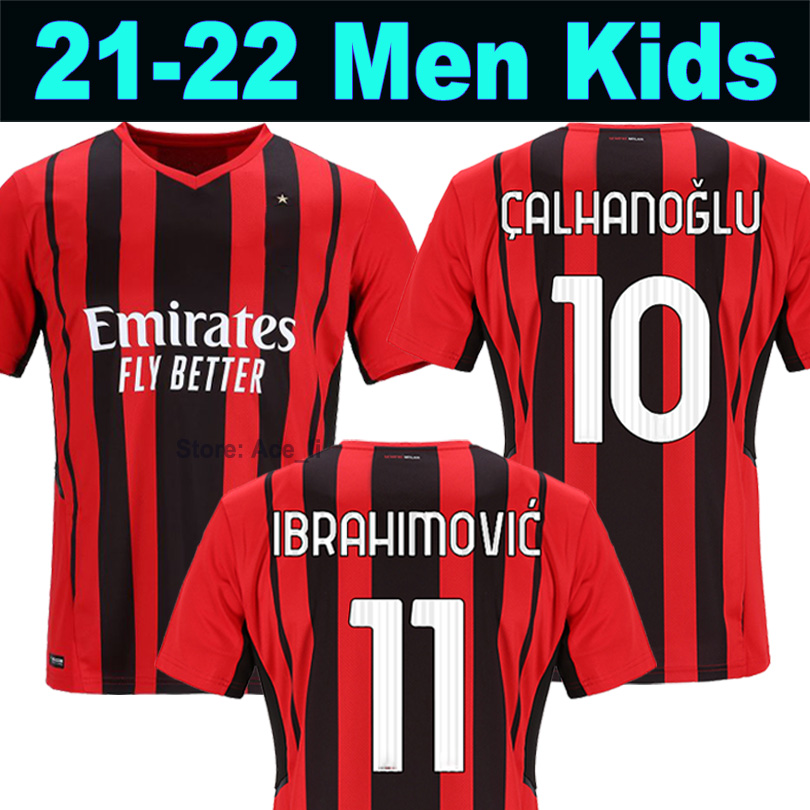 AC milan 21 22 soccer jersey IBRAHIMOVIC PAQUETA BENNACER ROMAGNOLI CALHANOGLU 2021 2022 football shirt TONALI REBIC maillot men + kids kit set, 20-21 home + patch
AC milan 21 22 soccer jersey IBRAHIMOVIC PAQUETA BENNACER ROMAGNOLI CALHANOGLU 2021 2022 football shirt TONALI REBIC maillot men + kids kit set, 20-21 home + patch