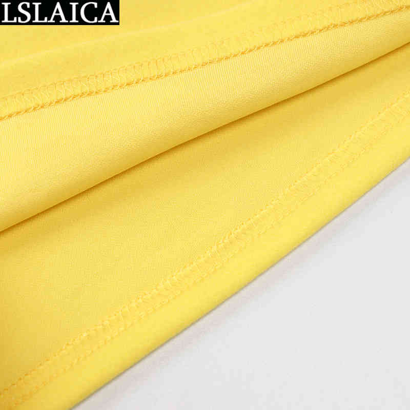 Summer Women's Clothing Crop Top&skirts Yellow Slim Sexy Skirts for Women Club Streetwear Night Sets 210520