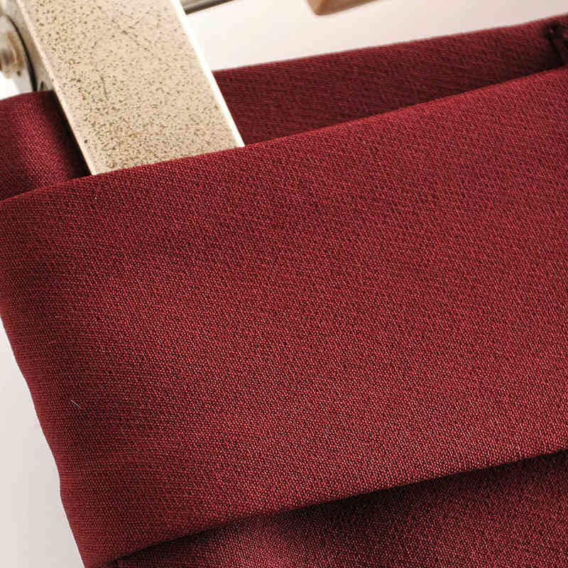 Women Solid Fashion Pencil Pants With Belt Pleated Pockets Casual Trousers Split Wine Red Long Length Bottoms Female Ropa Mujer 210515