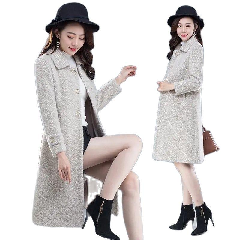 Women's Fur & Faux 2021 Female High-end Mid-length Thin Woolen Jacket Winter Thickened Women Imitation Mink Velvet Slim CoatA895, Black
Women's Fur & Faux 2021 Female High-end Mid-length Thin Woolen Jacket Winter Thickened Women Imitation Mink Velvet Slim CoatA895, Black