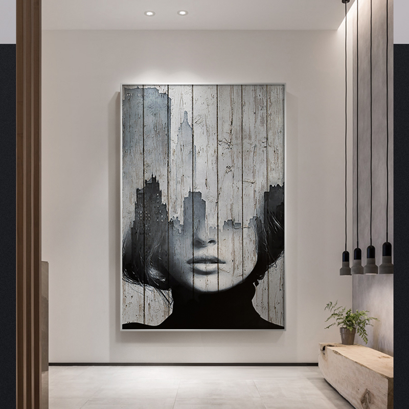 Street Art Women on Board Canvas paintings For living room Wall Art Modern Prints And Posters Decorative Pictures