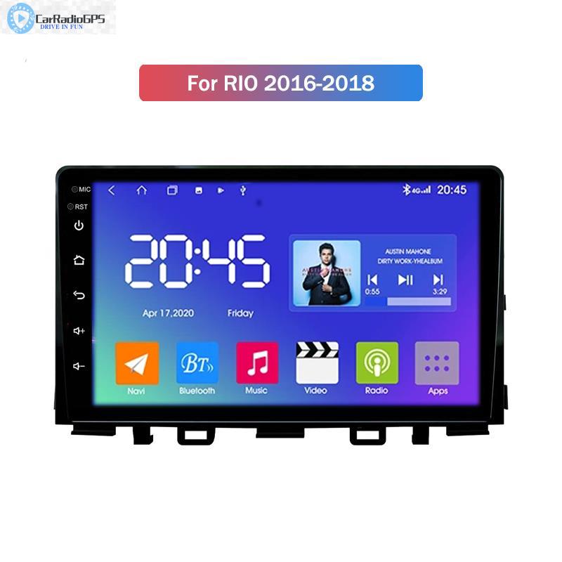 Car DVD Player for KIA RIO 2016-2018 GPS Auto Radio with DSP BT WIFI Mirrorlink 8 Core 10'' Android