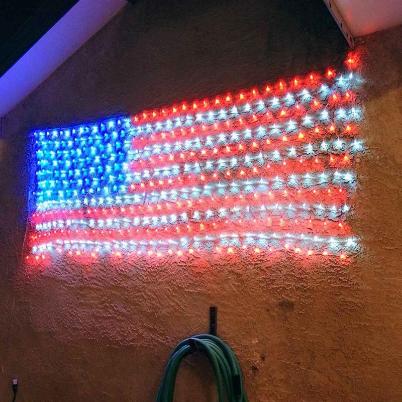 Christmas Decoration 2x1m American National Flag Net Light 420 LED String Lights Mesh Lamp Home Party Festival Decor Panel
Christmas Decoration 2x1m American National Flag Net Light 420 LED String Lights Mesh Lamp Home Party Festival Decor Panel