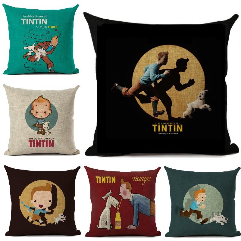 Cushion/Decorative Pillow Tintin Cushion Cover Linen Cartoon Printed Throw For Sofa Car Home Decoration Case 45x45cm
Cushion/Decorative Pillow Tintin Cushion Cover Linen Cartoon Printed Throw For Sofa Car Home Decoration Case 45x45cm