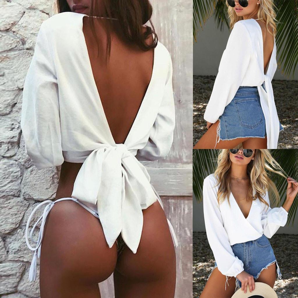 blusas mujer de moda womens shirt fashion tie back deep v neck long sleeve blouses cutout white p30
blusas mujer de moda womens shirt fashion tie back deep v neck long sleeve blouses cutout white p30