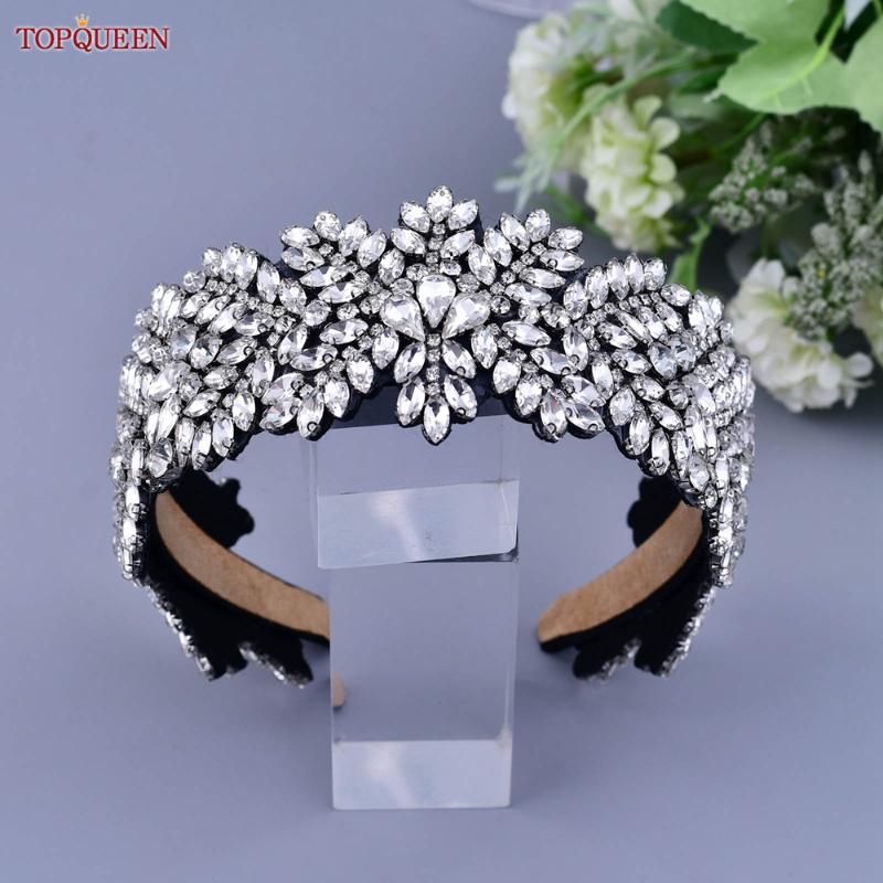 Hair Clips & Barrettes TOPQUEEN S420 Luxury Full Rhinestone Baroque Headband Beads Hairband Wide Handmade Women Crown Headwear For Wedding P, Golden;silver
Hair Clips & Barrettes TOPQUEEN S420 Luxury Full Rhinestone Baroque Headband Beads Hairband Wide Handmade Women Crown Headwear For Wedding P, Golden;silver