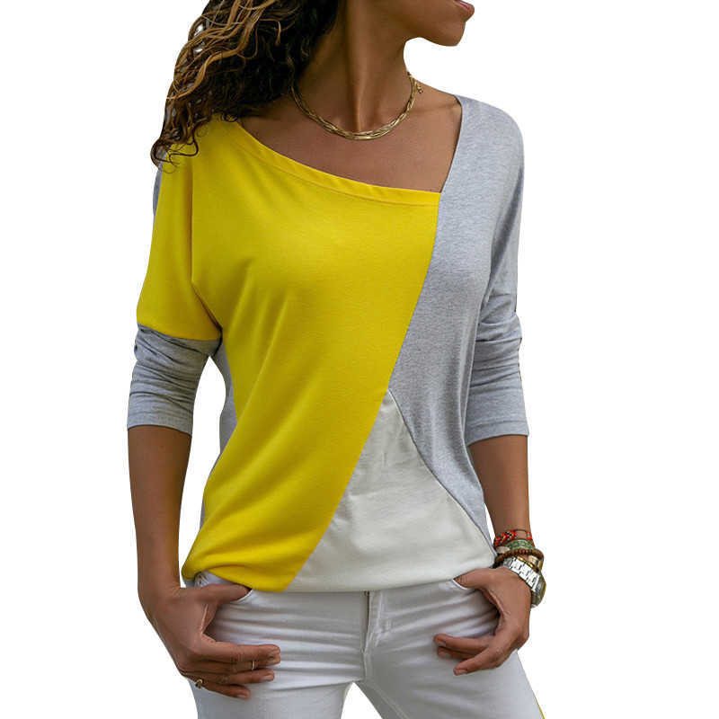 Women Plus Size Fashions T-shirt Summer Ladies Clothes Casual Loose Streetwear Long Sleeve Top Tee Shirt Femme 210608, Gray and black
Women Plus Size Fashions T-shirt Summer Ladies Clothes Casual Loose Streetwear Long Sleeve Top Tee Shirt Femme 210608, Gray and black