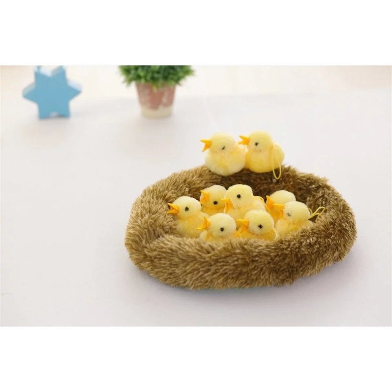 Kawaii Plush Toy Chicken Hen Cute Nest Chick Lifelike Stuffed Animal Christmas Gifts For Children Educational Kids Soft s 210728
