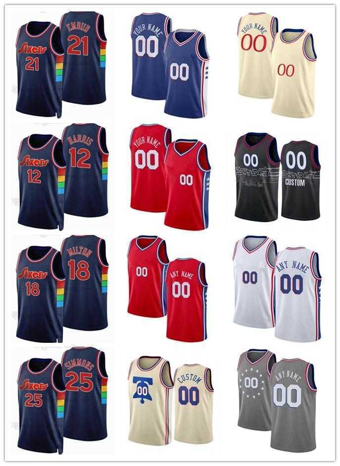 75th Custom Jersey MEN Womens Youth Joel 21 Embiid 12 Tobias Harris 0 Tyrese Maxey 18 Shake Milton Philadelphia''76ers'', Black;red
75th Custom Jersey MEN Womens Youth Joel 21 Embiid 12 Tobias Harris 0 Tyrese Maxey 18 Shake Milton Philadelphia''76ers'', Black;red