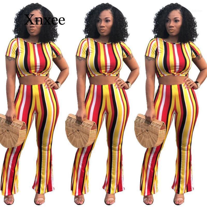 Summer Rainbow Casual 2 Piece Women Set 4 Color Striped O-neck Short Sleeve Tops Long Pants Africa Atyle Women's Tracksuits, Gray
Summer Rainbow Casual 2 Piece Women Set 4 Color Striped O-neck Short Sleeve Tops Long Pants Africa Atyle Women's Tracksuits, Gray